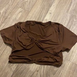 cropped open front super cute going out top!